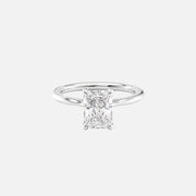  The Solitaire Claire Radiant Lab Diamond Ring 14k White Gold 001