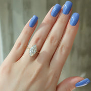  The Solitaire Crown Kamellie Marquise Moissanite Ring 18k Yellow Gold 004 Final