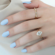 The Solitaire Crown Kamellie Oval Moissanite Ring 14k Yellow Gold 004 Final
