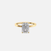  The Solitaire Eleanor Emerald Lab Diamond Ring 18k Yellow Gold 001