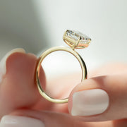  The Solitaire Eleanor Emerald Moissanite Ring 18k Yellow Gold 004 Final