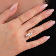  The Solitaire Eleanor Marquise Lab Diamond Ring 14k Yellow Gold 003