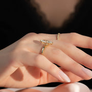  The Solitaire Eleanor Marquise Moissanite Ring 14k Yellow Gold 004 Final