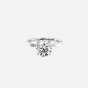  The Solitaire Eleanor Round Lab Diamond Ring 14k White Gold 001