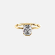  The Solitaire Eliza Radiant Lab Diamond Ring 18k Yellow Gold 001