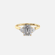 The Solitaire Hearts Liv Emerald Lab Diamond Ring 14k Yellow Gold 001