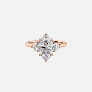  The Solitaire Hearts Liv Marquise Moissanite Ring 14k Rose Gold 001