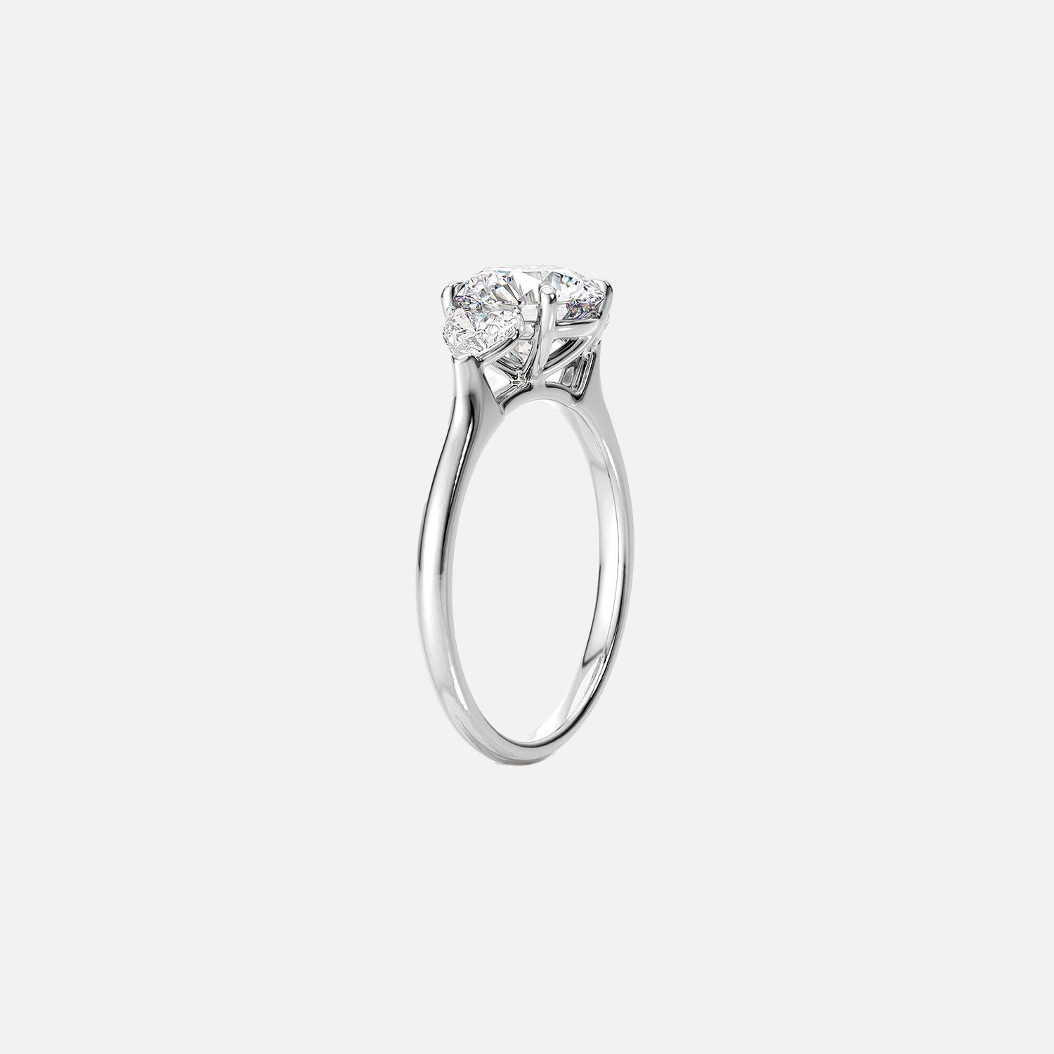  The Solitaire Hearts Liv Marquise Moissanite Ring 14k White Gold 002