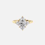 The Solitaire Hearts Liv Marquise Moissanite Ring 14k Yellow Gold 001