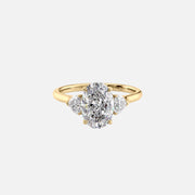  The Solitaire Hearts Liv Oval Lab Diamond Ring 18k Yellow Gold 001