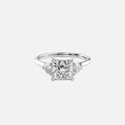  The Solitaire Hearts Liv Princess Lab Diamond Ring 18k White Gold 001