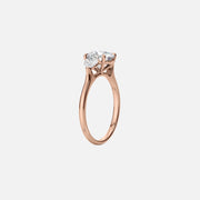  The Solitaire Hearts Liv Round Lab Diamond Ring 14k Rose Gold 002