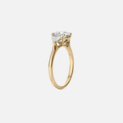  The Solitaire Hearts Liv Round Lab Diamond Ring 14k Yellow Gold 002