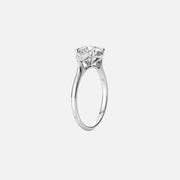  The Solitaire Hearts Liv Round Lab Diamond Ring 18k White Gold 002