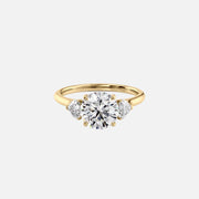  The Solitaire Hearts Liv Round Lab Diamond Ring 18k Yellow Gold 001