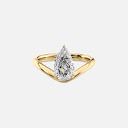 The Solitaire Karen Pear Moissanite Ring - KNT - Engagement Rings, Wedding Bands & Fine Jewelry