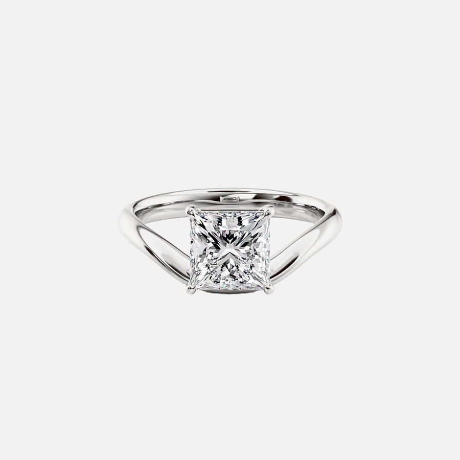 The Solitaire Karen Princess Moissanite Ring - KNT - Engagement Rings, Wedding Bands & Fine Jewelry