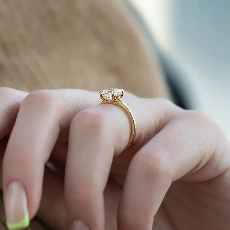  The Solitaire Lexie Cushion Lab Diamond Ring 14k Yellow Gold 005 Final