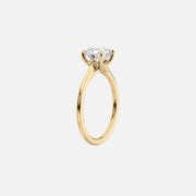  The Solitaire Lexie Cushion Moissanite Ring 14k Yellow Gold 002