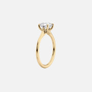  The Solitaire Lexie Emerald Moissanite Ring 14k Yellow Gold 002