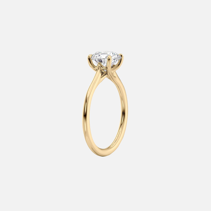  The Solitaire Lexie Emerald Moissanite Ring 18k Yellow Gold 002 Final