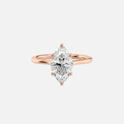  The Solitaire Lexie Marquise Lab Diamond Ring 14k Rose Gold 001