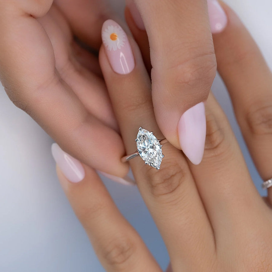  The Solitaire Lexie Marquise Lab Diamond Ring 18k White Gold 005 Final