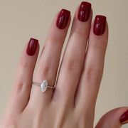  The Solitaire Lexie Marquise Moissanite Ring 18k White Gold 003