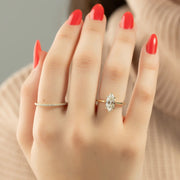  The Solitaire Lexie Marquise Moissanite Ring 18k Yellow Gold 003