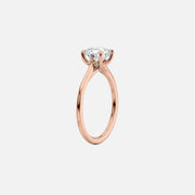  The Solitaire Lexie Oval Lab Diamond Ring 14k Rose Gold 002