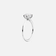  The Solitaire Lexie Oval Lab Diamond Ring 14k White Gold 002