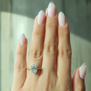  The Solitaire Lexie Oval Lab Diamond Ring 14k Yellow Gold 003