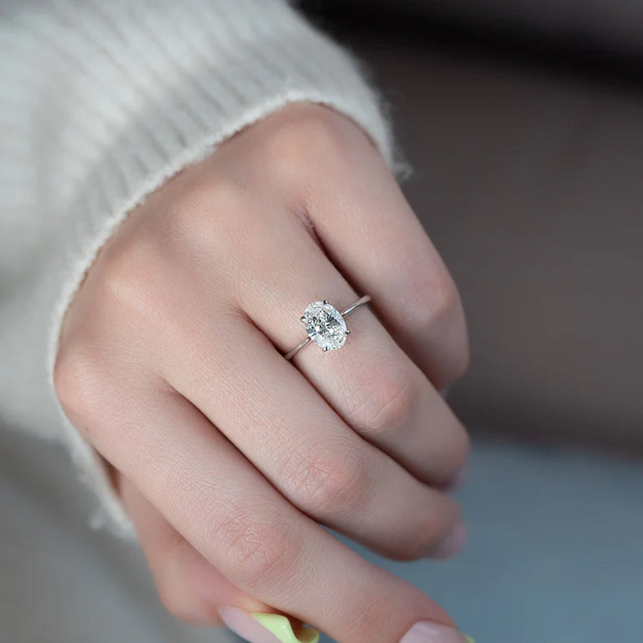 The Solitaire Lexie Oval Moissanite Ring 18k White Gold 005 Final
