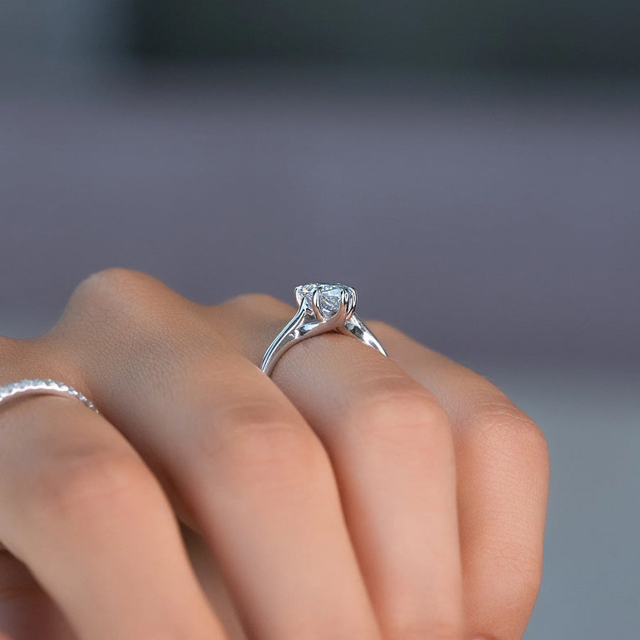  The Solitaire Lexie Pear Lab Diamond Ring 14k White Gold 005 Final
