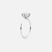  The Solitaire Lexie Pear Moissanite Ring 14k White Gold 002