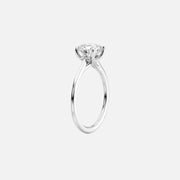  The Solitaire Lexie Princess Lab Diamond Ring 18k White Gold 002