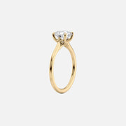  The Solitaire Lexie Princess Lab Diamond Ring 18k Yellow Gold 002