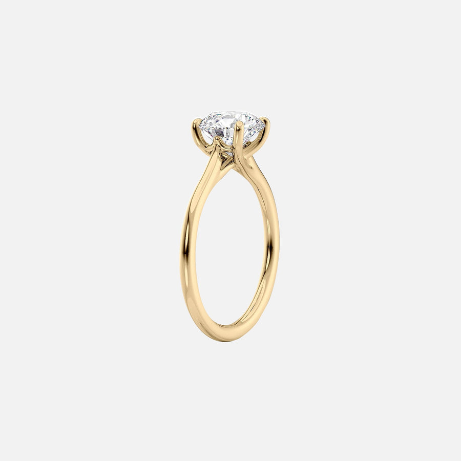  The Solitaire Lexie Radiant Lab Diamond Ring 14k Yellow Gold 002