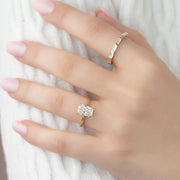  The Solitaire Lexie Radiant Lab Diamond Ring 14k Yellow Gold 004
