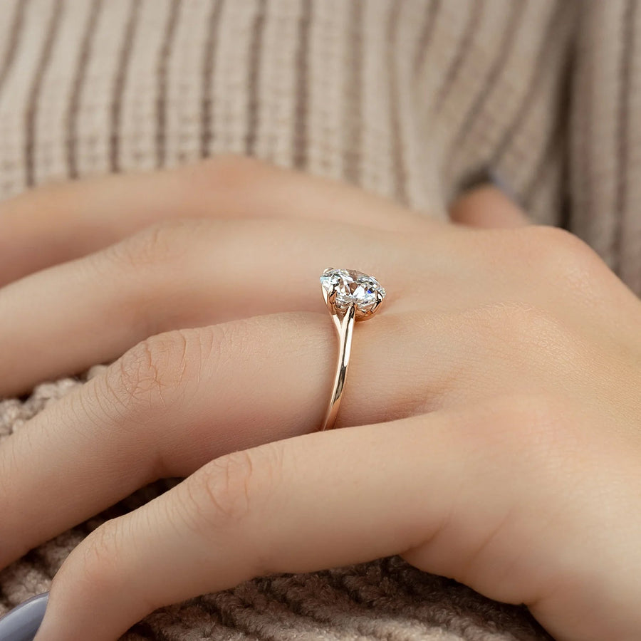  The Solitaire Lexie Round Lab Diamond Ring 18k Rose Gold 004 Final