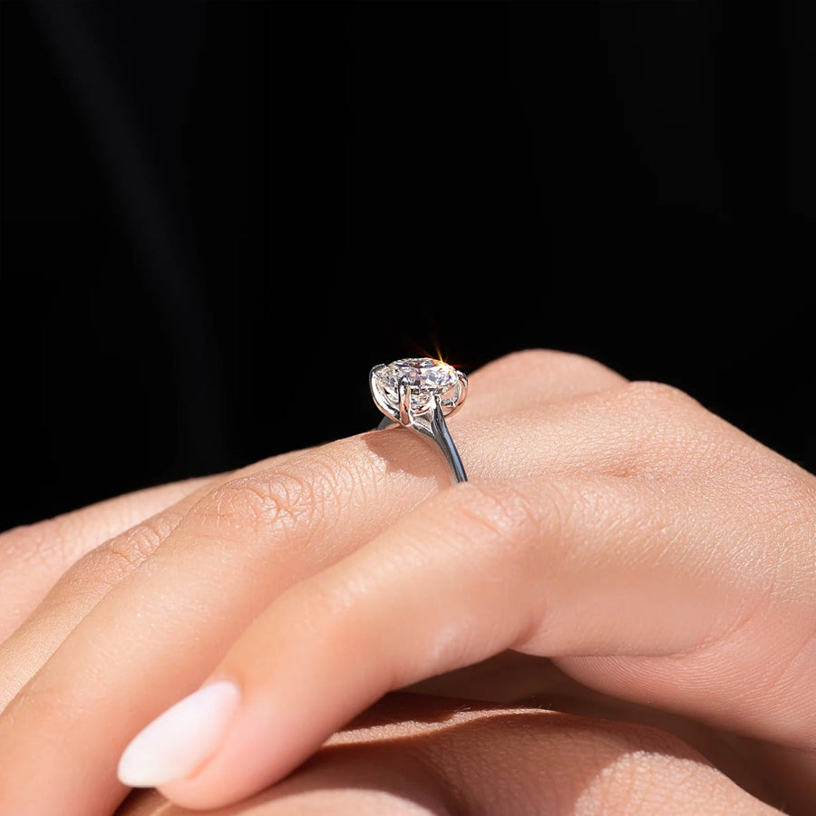  The Solitaire Lexie Round Lab Diamond Ring 18k White Gold 005 Final