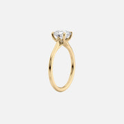  The Solitaire Lexie Round Moissanite Ring 18k Yellow Gold 002