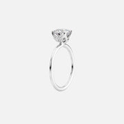  The Solitaire Lisa Round Lab Diamond Ring 18k White Gold 002