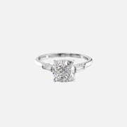  The Solitaire Liv Cushion Lab Diamond Ring 18k White Gold 001