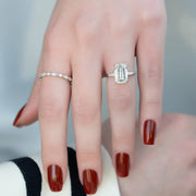  The Solitaire Liv Emerald Moissanite Ring 18k White Gold 003 Final