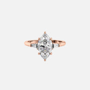  The Solitaire Liv Marquise Moissanite Ring 18k Rose Gold 001