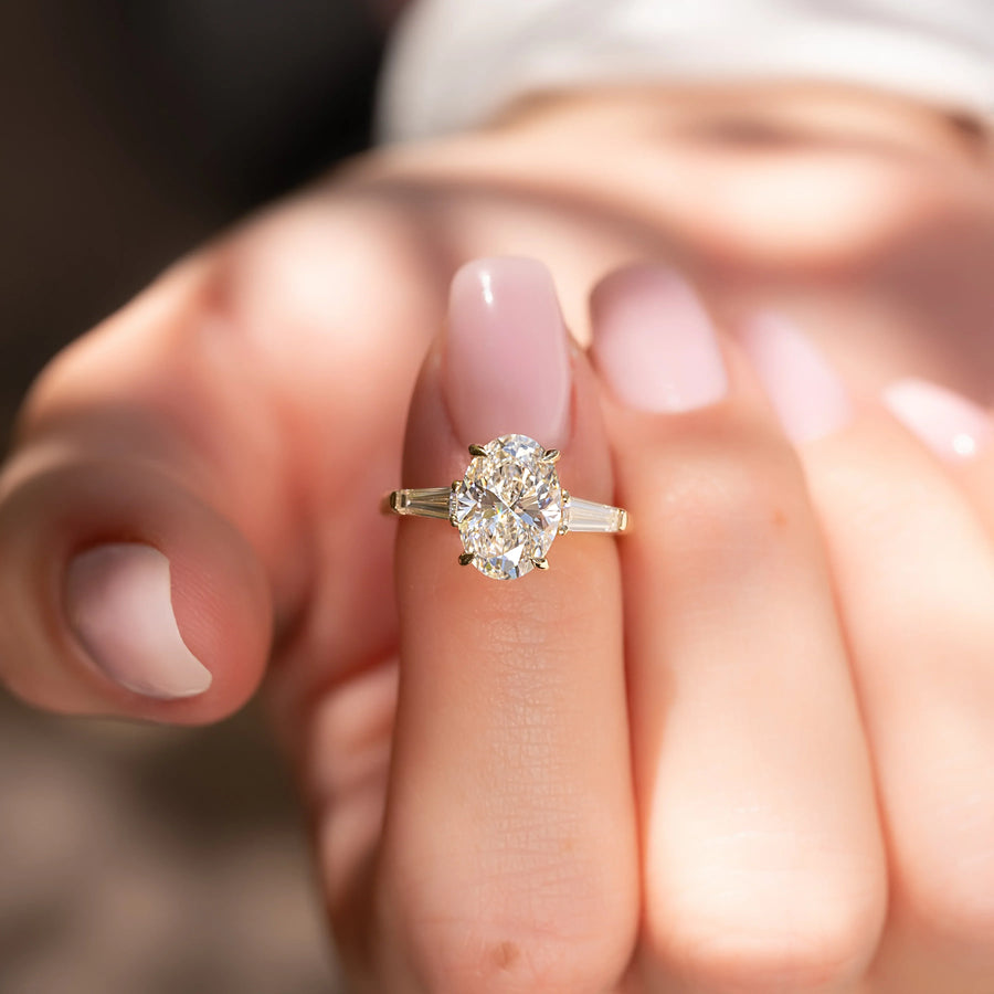  The Solitaire Liv Oval Lab Diamond Ring 14k Yellow Gold 003 Final