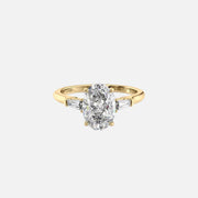  The Solitaire Liv Oval Lab Diamond Ring 18k Yellow Gold 001