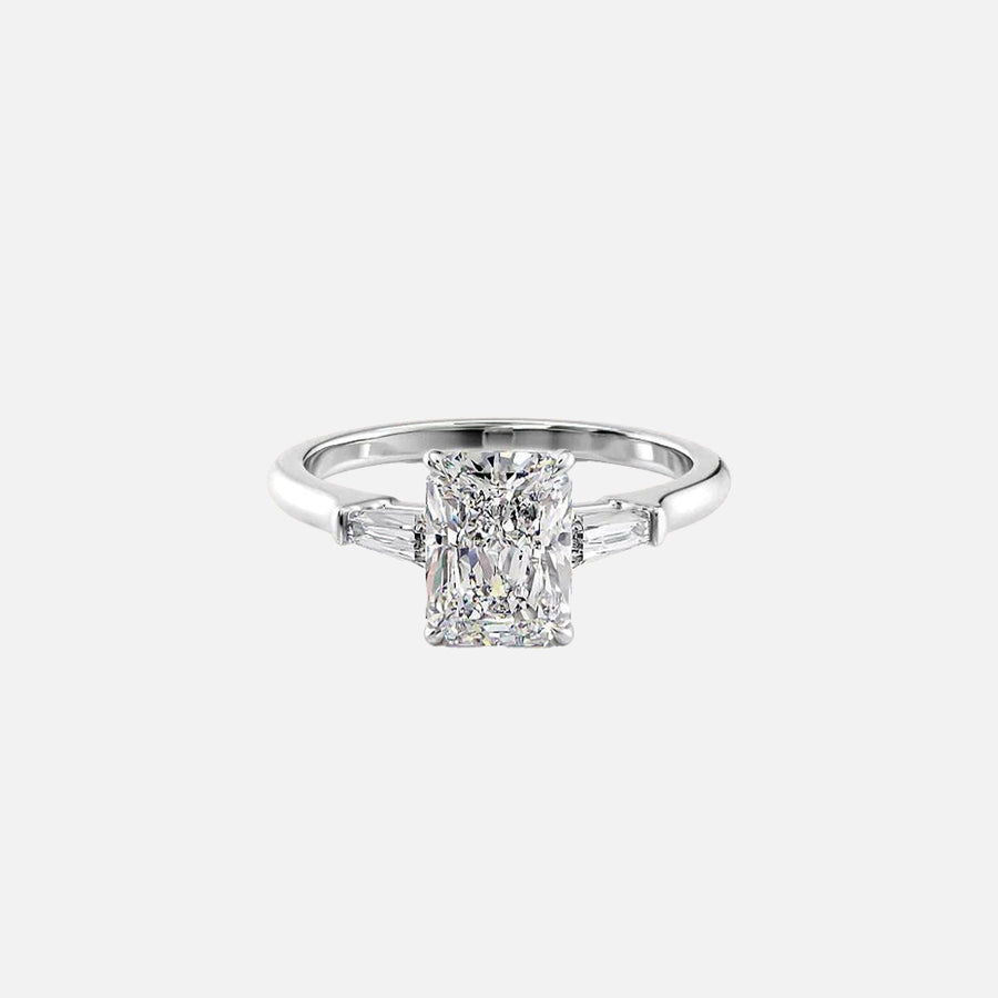  The Solitaire Liv Radiant Lab Diamond Ring 14k White Gold 001