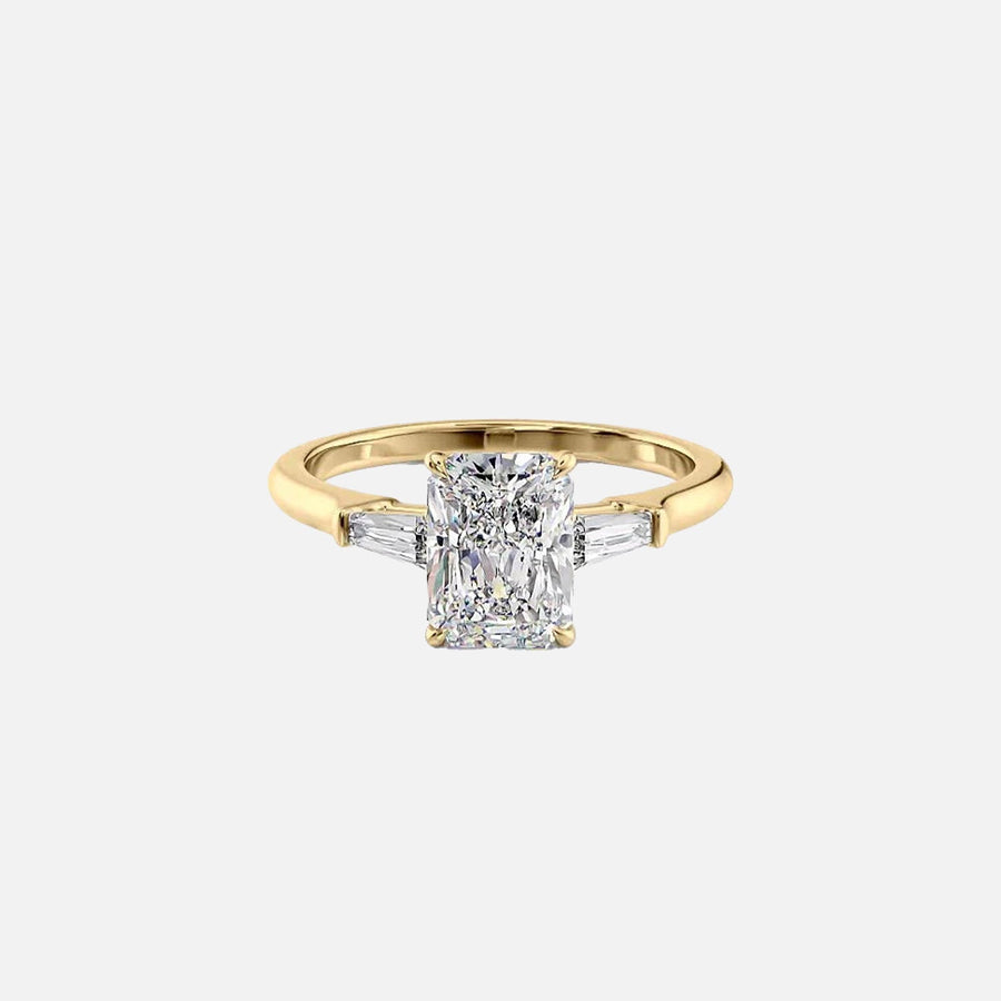  The Solitaire Liv Radiant Lab Diamond Ring 18k Yellow Gold 001